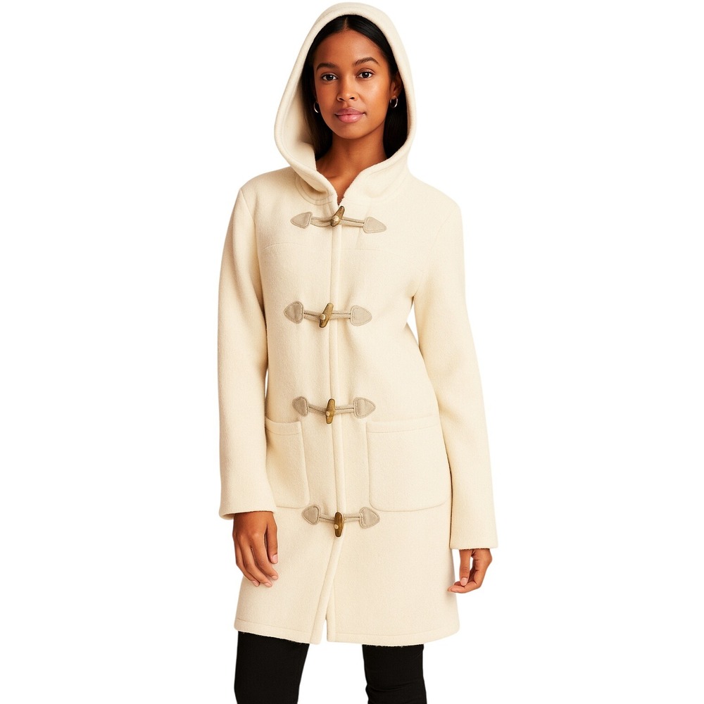 Theory Lambswool Toggle Coat Women's Small 100% Lambswool Cardigan Nautical